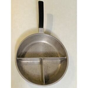 Peerless Products Divido Vintage Cast Aluminum Divided 9” Skillet